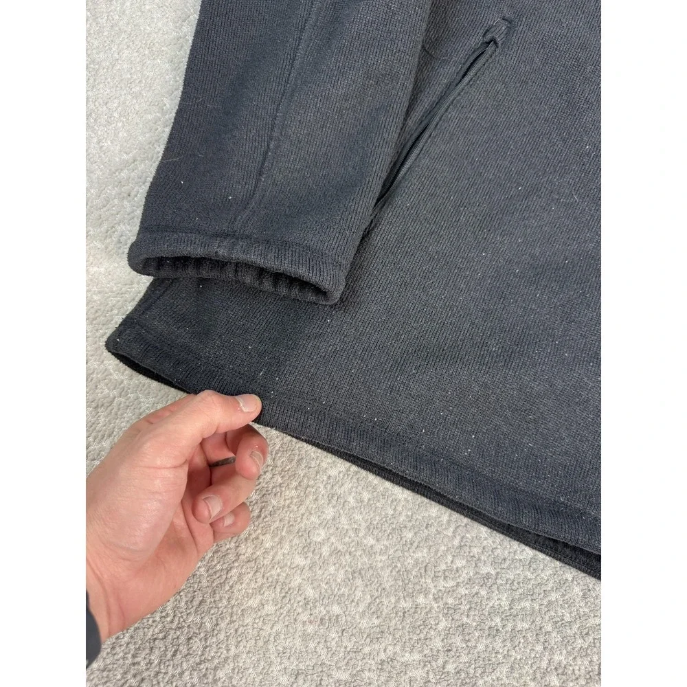 The North Face Fleece Jacket Mens 2XL Black Sherpa‎ Lined Full Zip Pockets